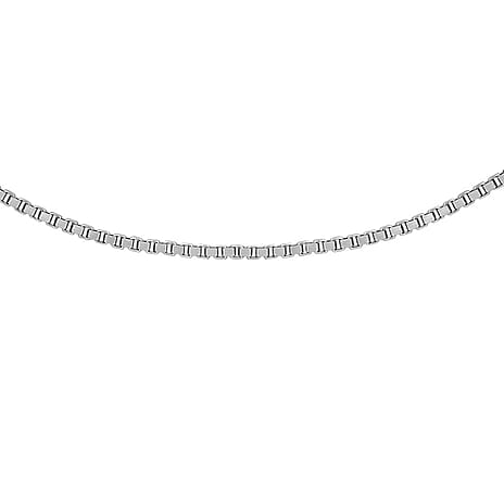 9K White Gold  Chain (Size - 18),  Gold Wt. 0.97 Gms