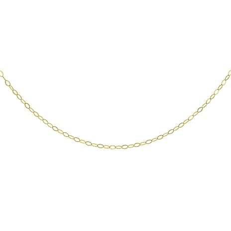 9K Yellow Gold  Chain (Size - 18),  Gold Wt. 0.35 Gms