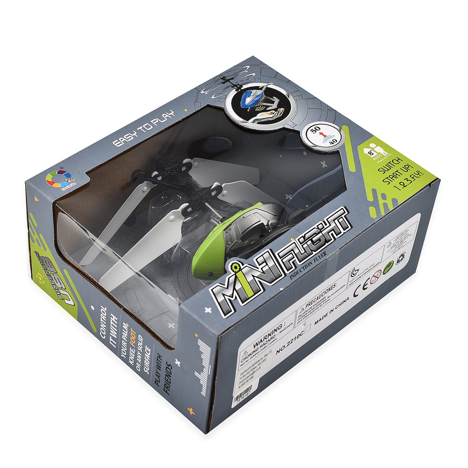 Infrared Sensor Flying Aircraft Toy with USB Cable & Colorful LED Light (3.7v75Mah Battery)