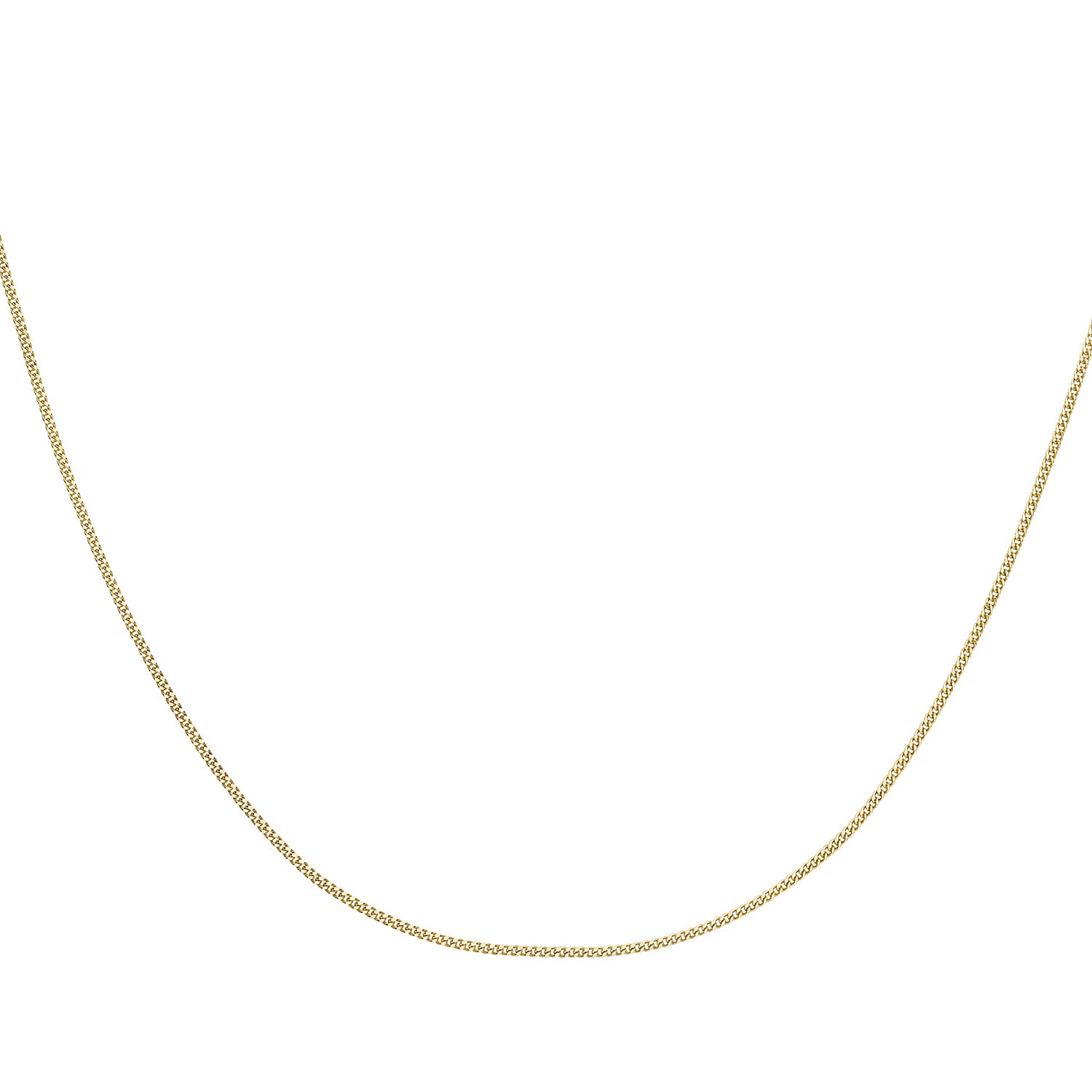 9K Yellow Gold  Chain (Size - 15),  Gold Wt. 0.44 Gms