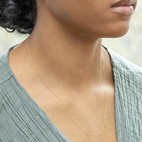 9K Yellow Gold  Chain (Size - 20),  Gold Wt. 0.55 Gms