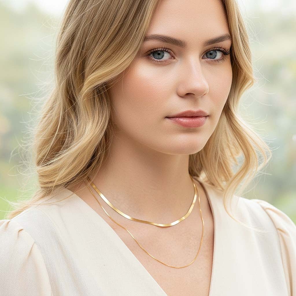 9K Yellow Gold  Chain (Size - 20),  Gold Wt. 0.55 Gms