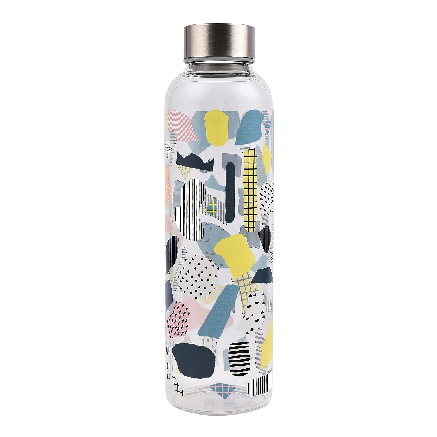 Glass Drinking Bottle - Blue (570ml)