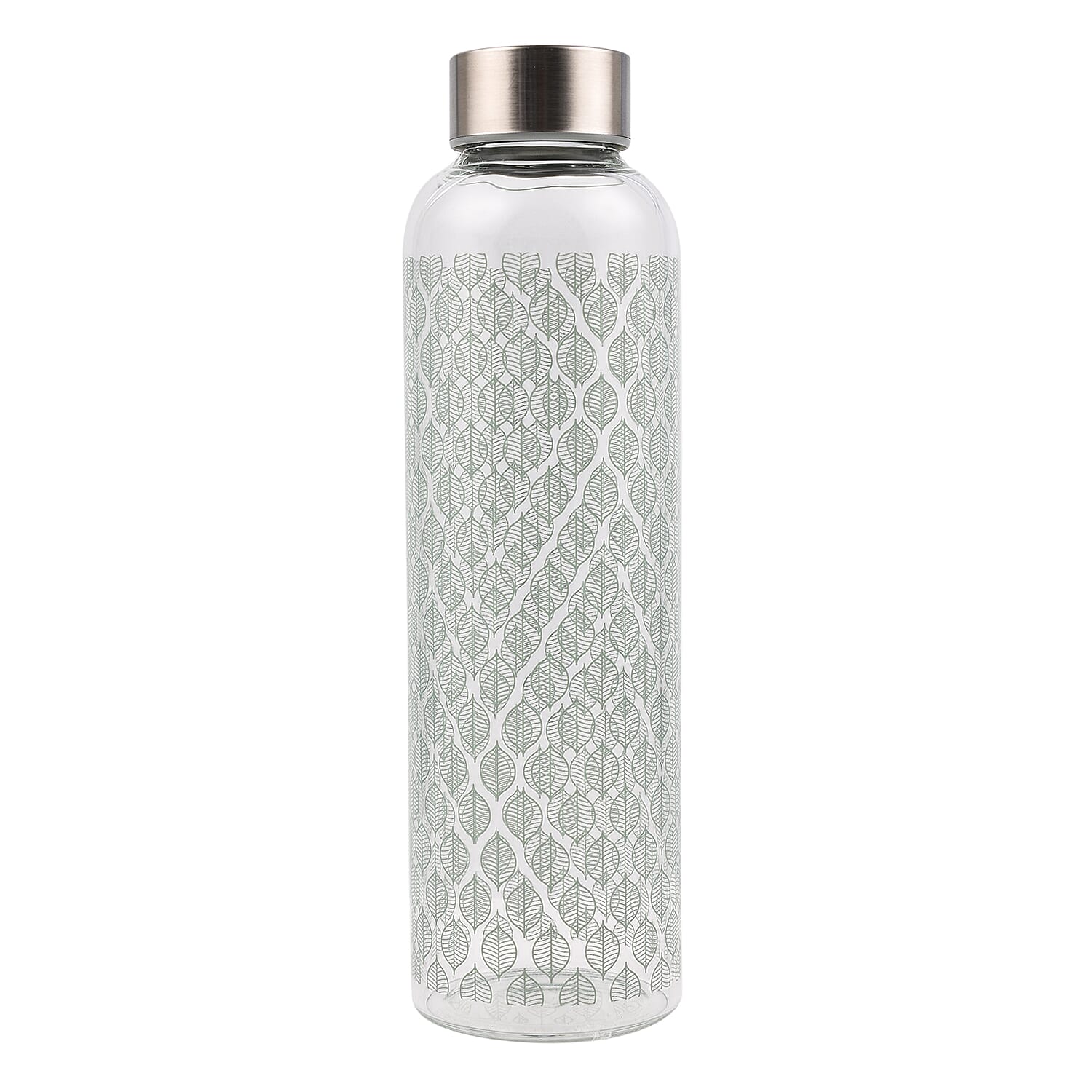 Glass Drinking Bottle - Green (570ml)