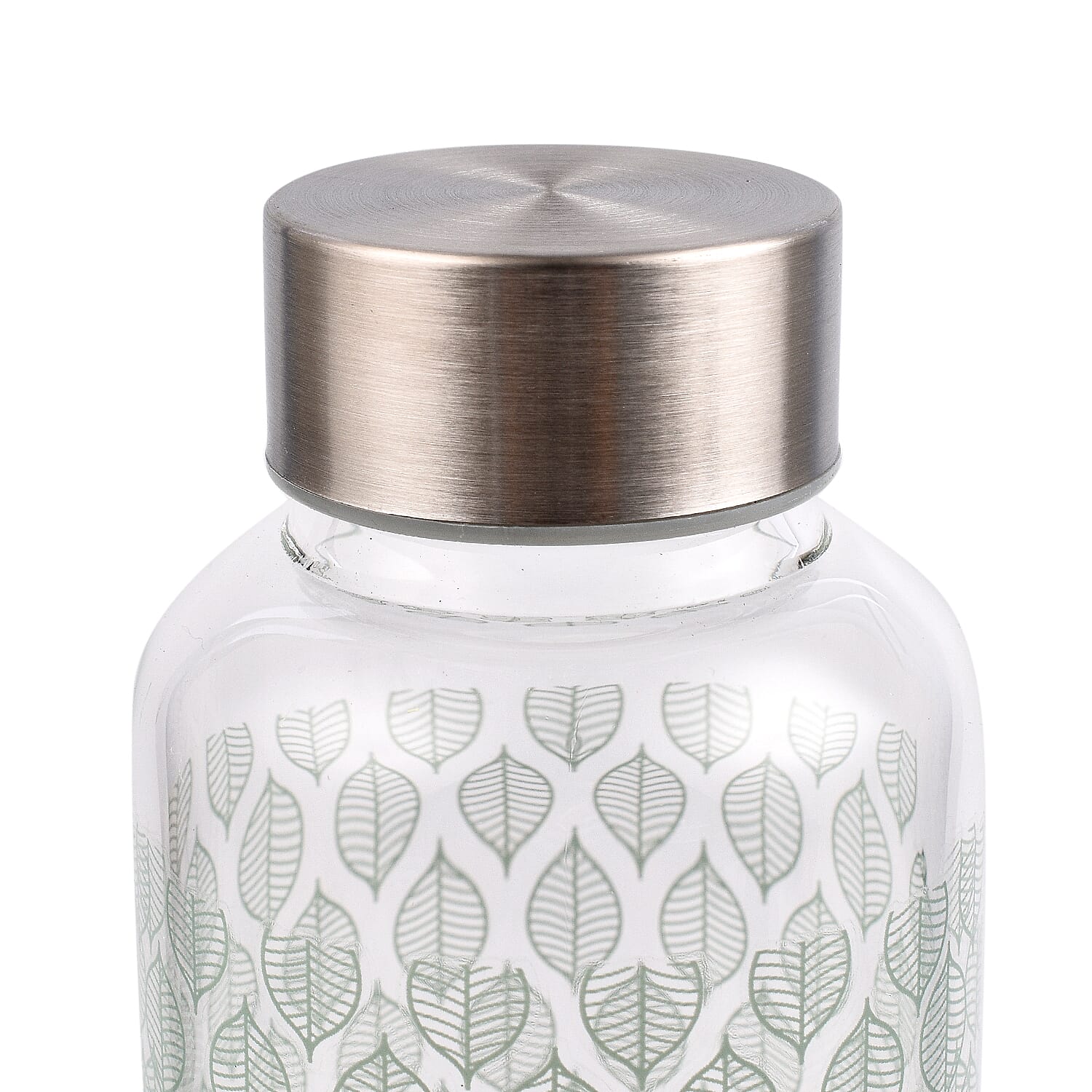 Glass Drinking Bottle - Green (570ml)