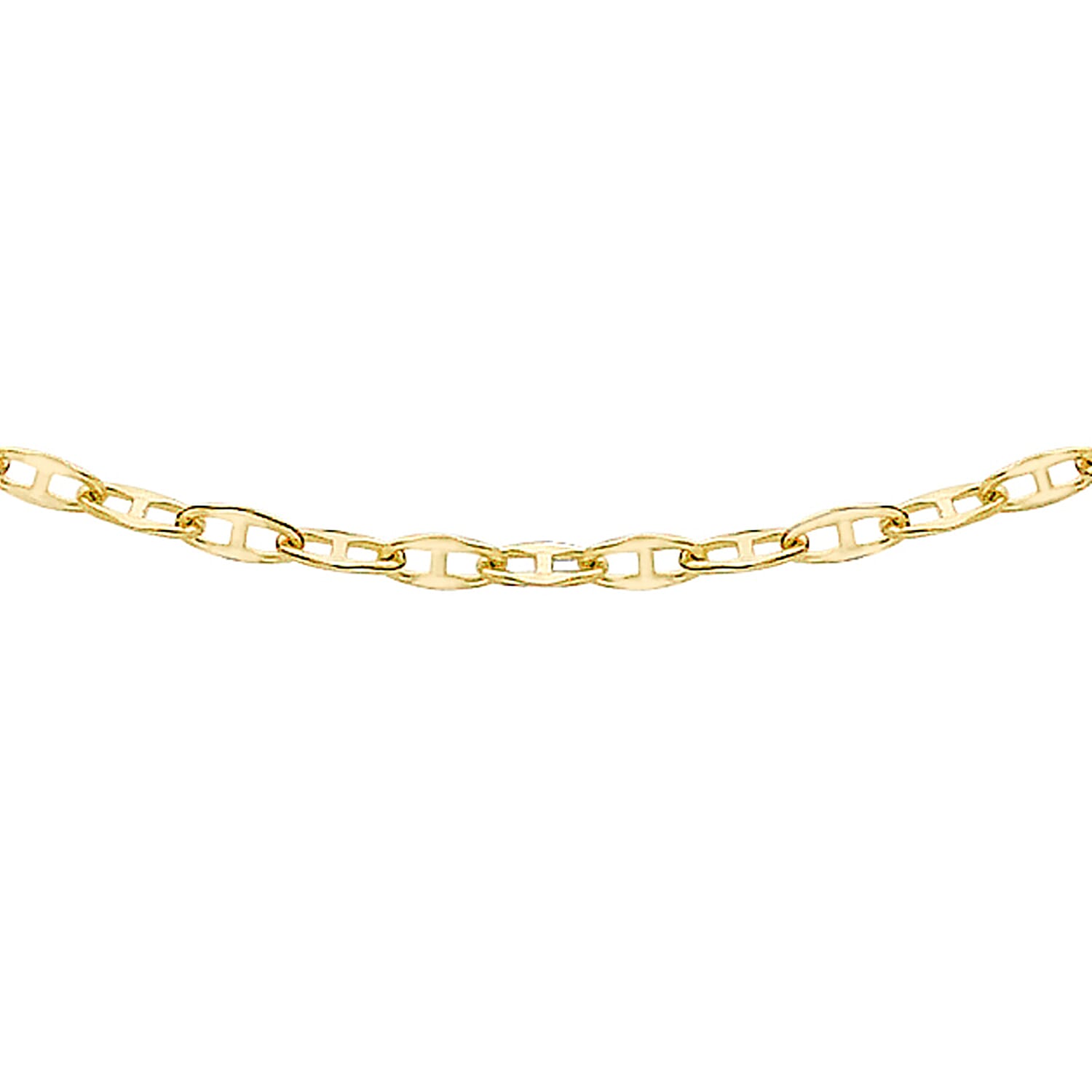 14K Yellow Gold  Chain (Size - 16),  Gold Wt. 0.8 Gms