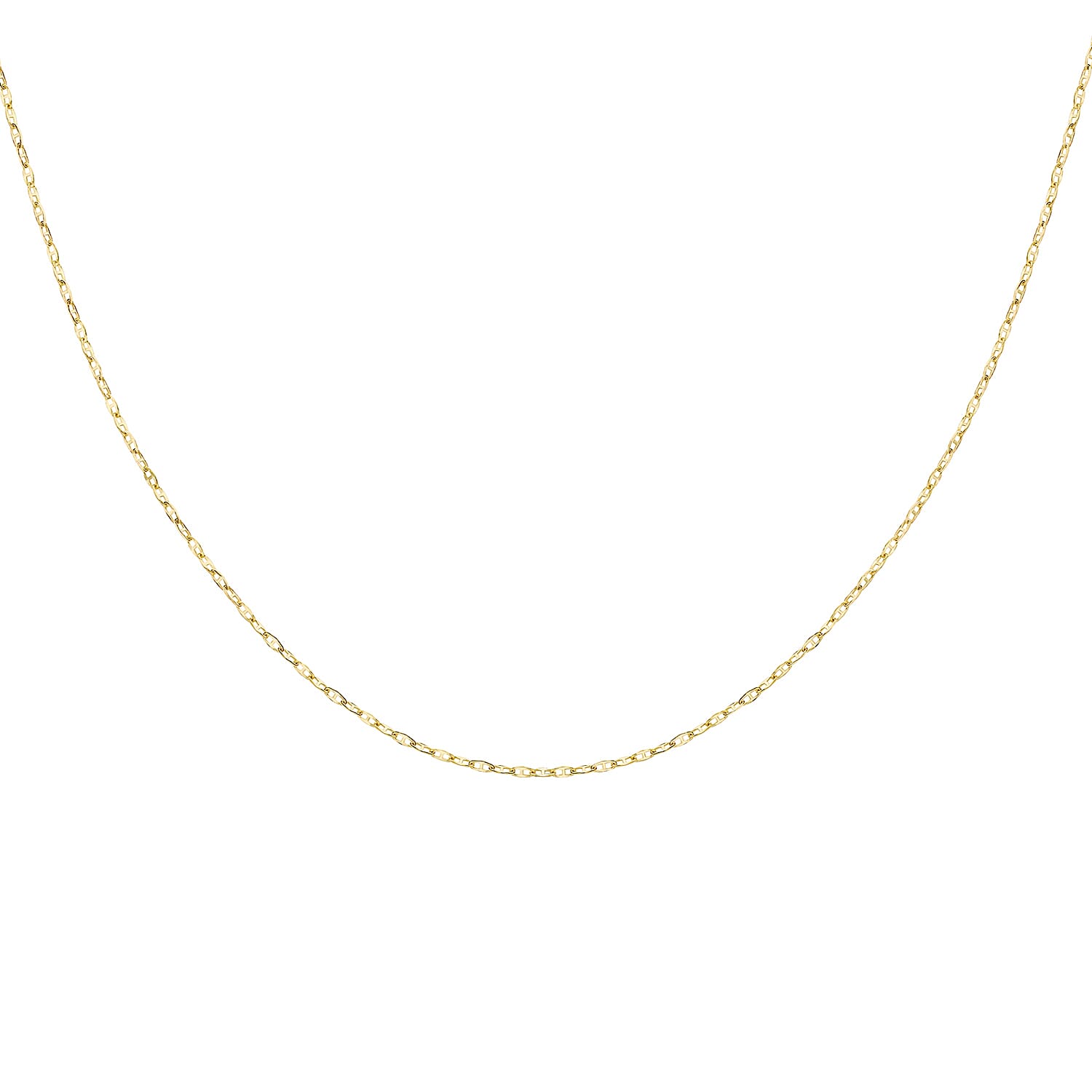 14K Yellow Gold  Chain (Size - 16),  Gold Wt. 0.8 Gms