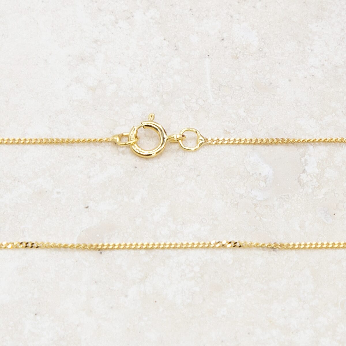 9K Yellow Gold  Chain (Size - 18),  Gold Wt. 0.75 Gms