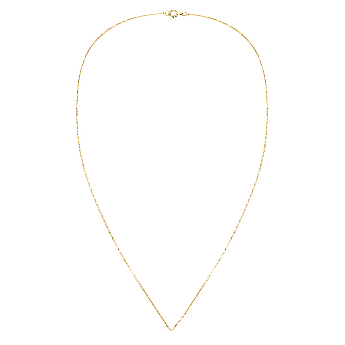 9K Yellow Gold  Chain (Size - 20),  Gold Wt. 0.83 Gms