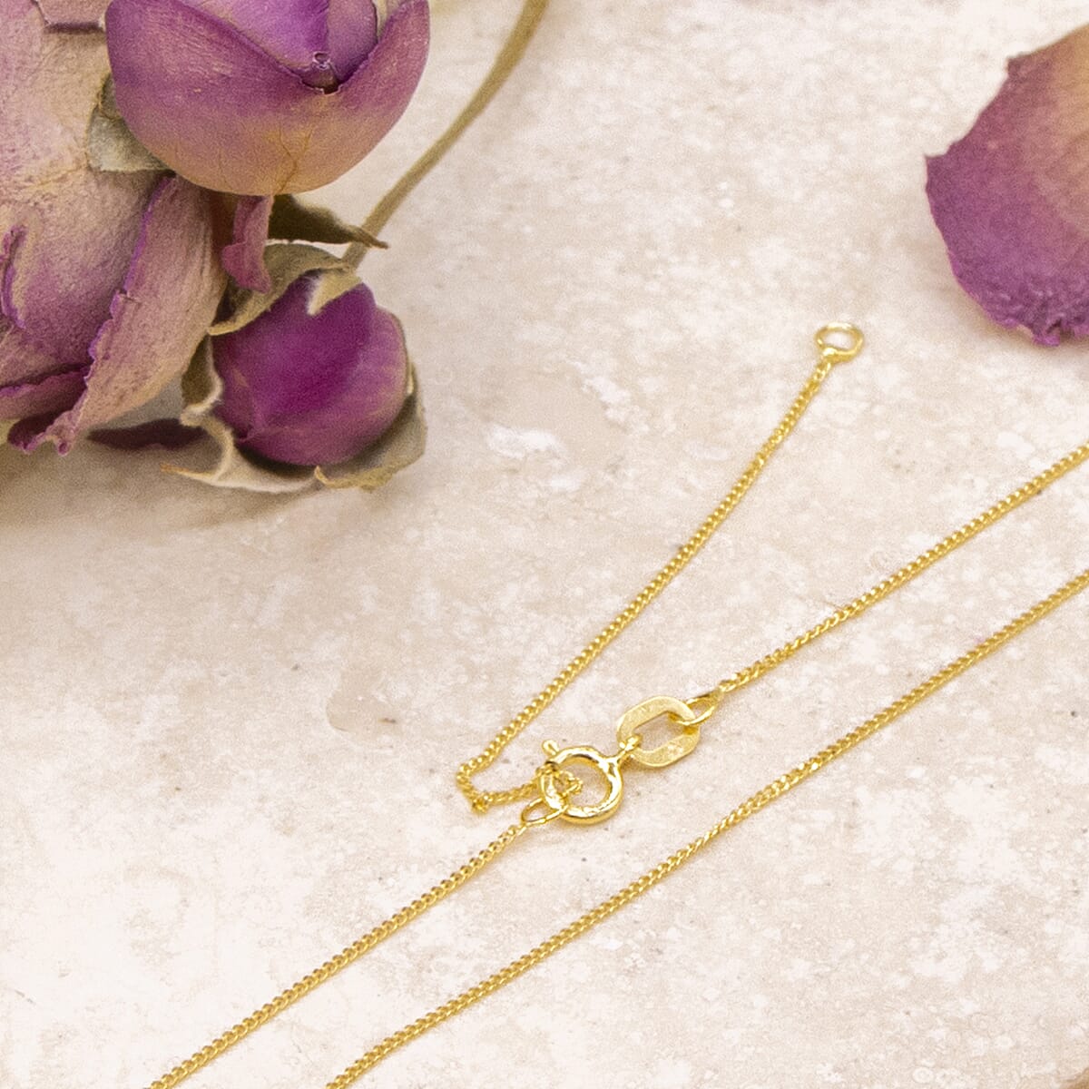 9K Yellow Gold  Chain (Size - 15),  Gold Wt. 0.64 Gms