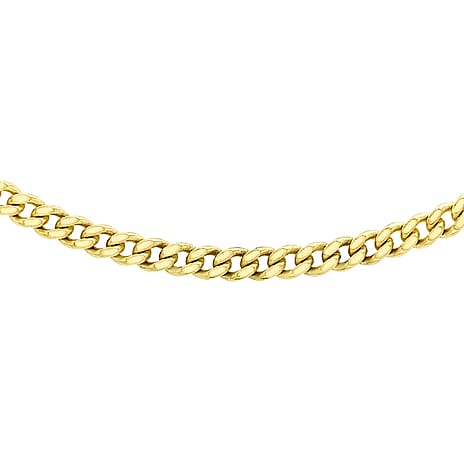 9K Yellow Gold  Chain (Size - 18),  Gold Wt. 1.3 Gms