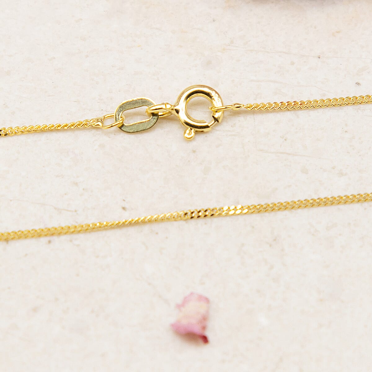 9K Yellow Gold  Chain (Size - 24),  Gold Wt. 1.7 Gms