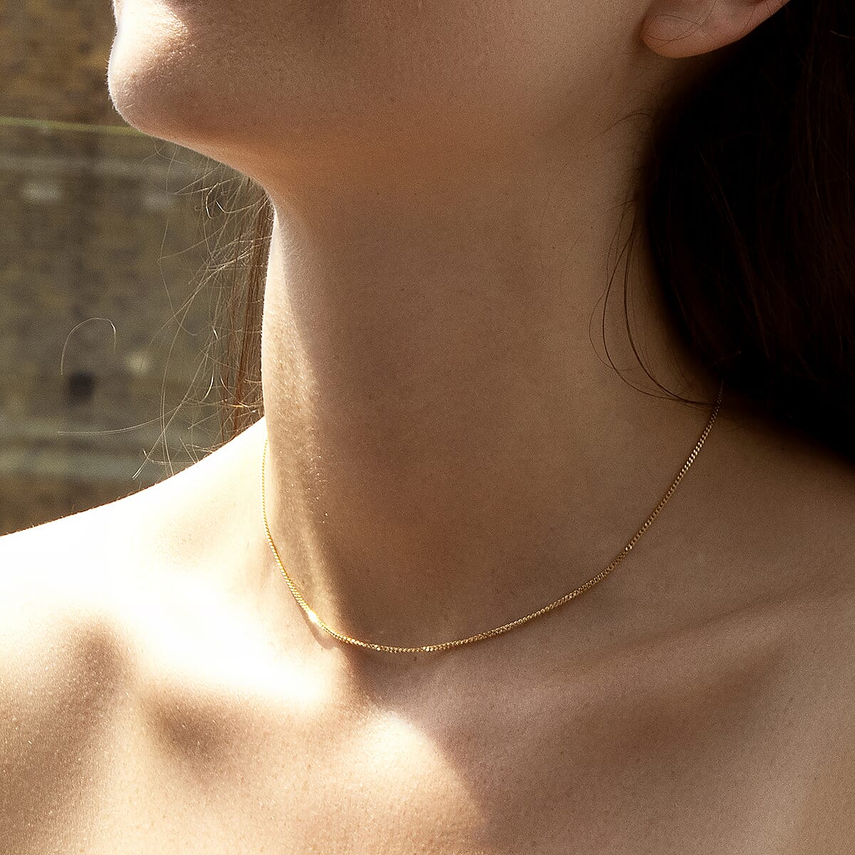 9K Yellow Gold  Chain (Size - 16),  Gold Wt. 2.1 Gms