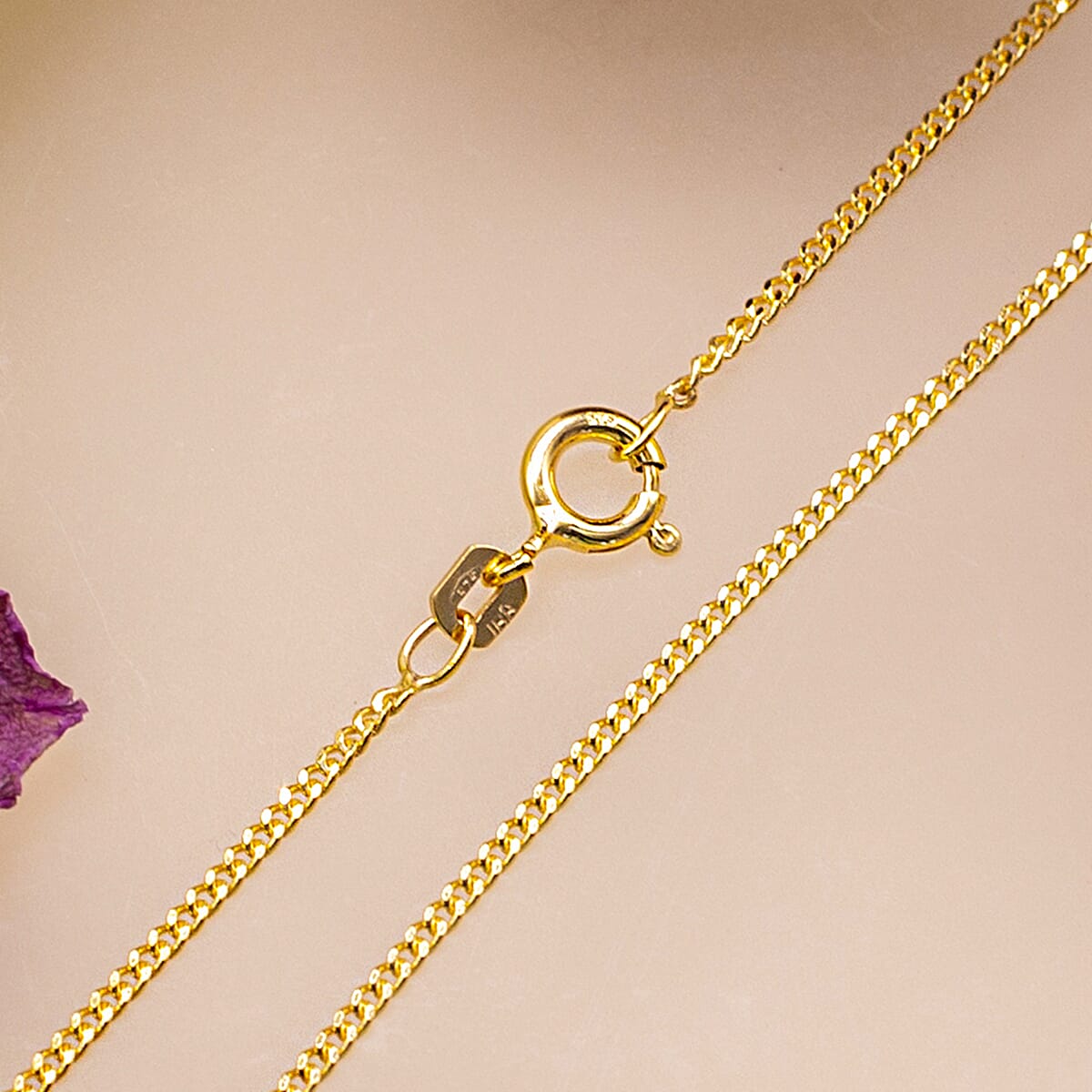 9K Yellow Gold  Chain (Size - 16),  Gold Wt. 2.1 Gms