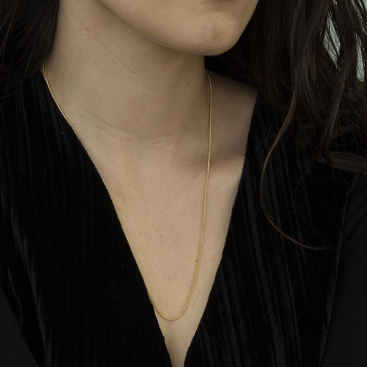 9K Yellow Gold  Chain (Size - 20),  Gold Wt. 2.8 Gms