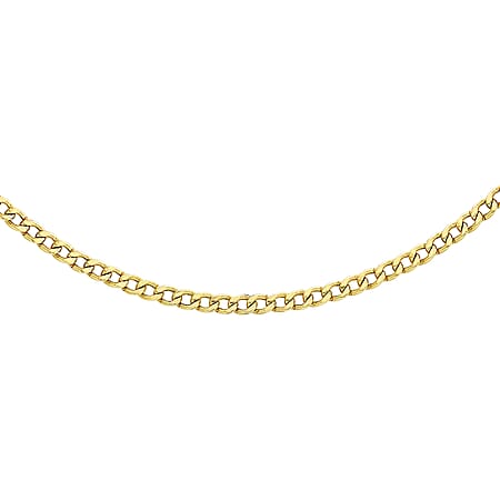 Curb Chain 16 Inch in 9K Yellow Gold