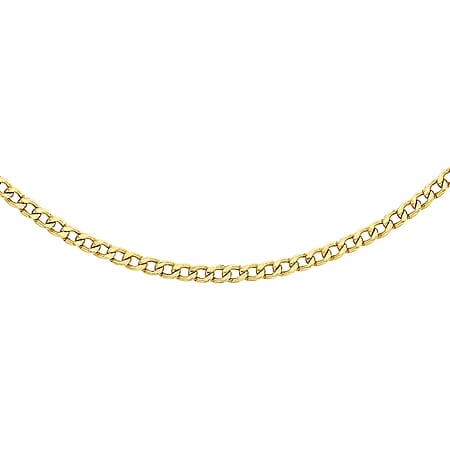 Curb Chain 22 Inch in 9K Yellow Gold