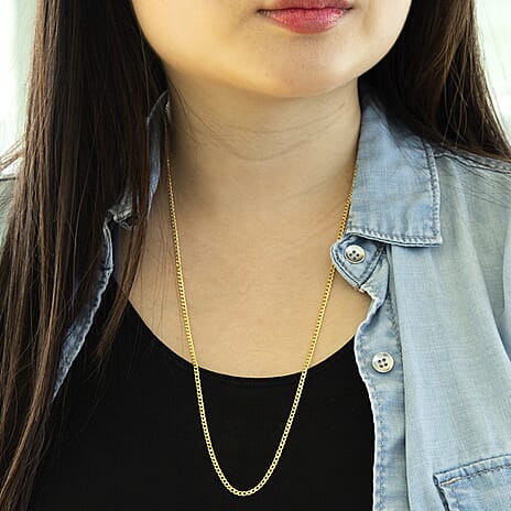 9K Yellow Gold  Chain (Size - 24),  Gold Wt. 2.4 Gms