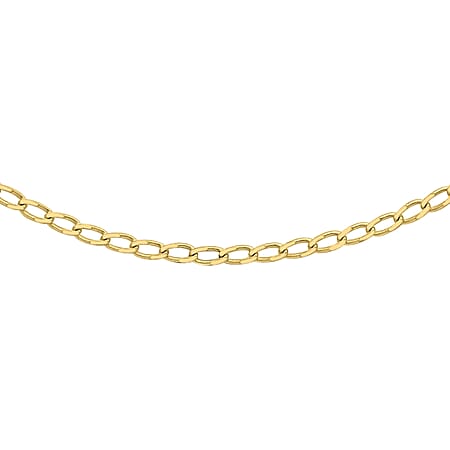 Open Curb Chain 18 Inch in 9K Yellow Gold