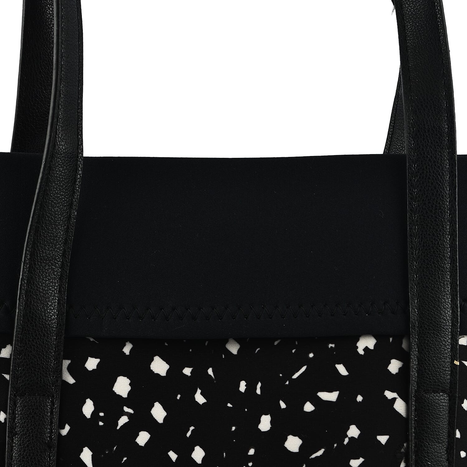 Leather Tote Bag (Size 24x12x4 cm) - Black