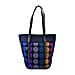 Built NewYork City Plum DotTote Bag with Strap - Blue