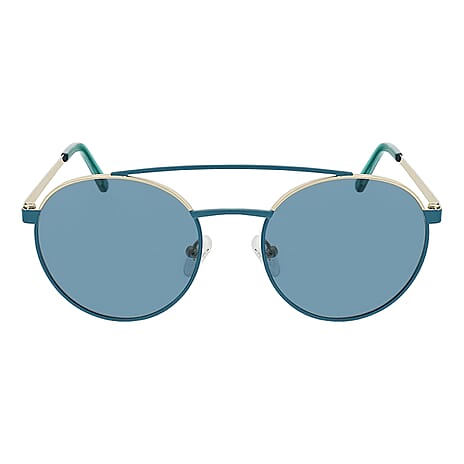 Summer Closeout- GUESS Unisex Blue Round Aviator