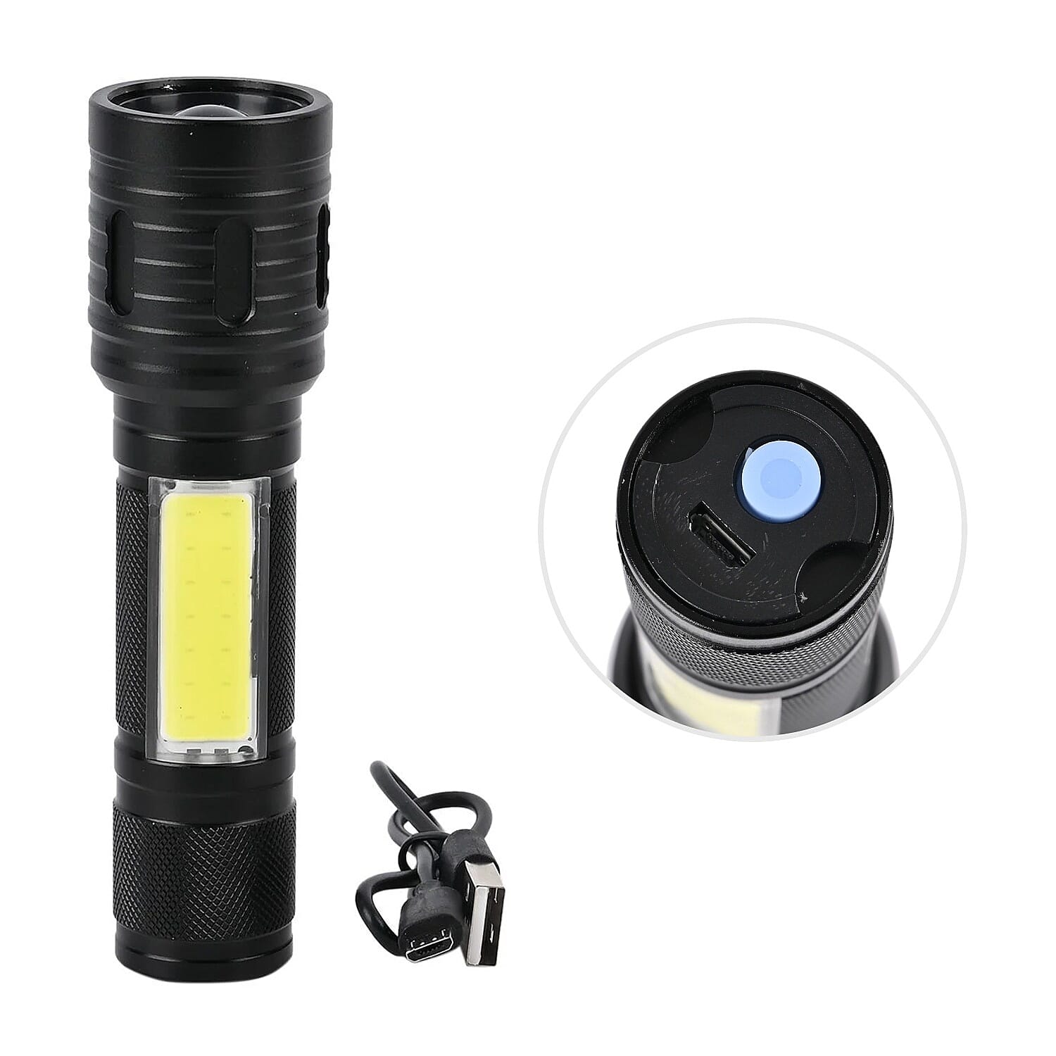 Aluminum LED Flashlight - Black