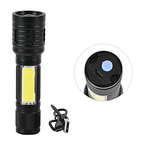 Aluminum LED Flashlight - Black