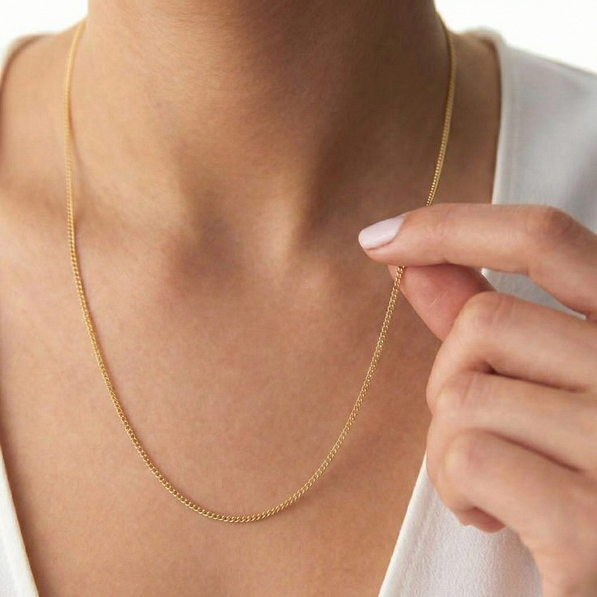 9K Yellow Gold  Chain (Size - 20),  Gold Wt. 1 Gms