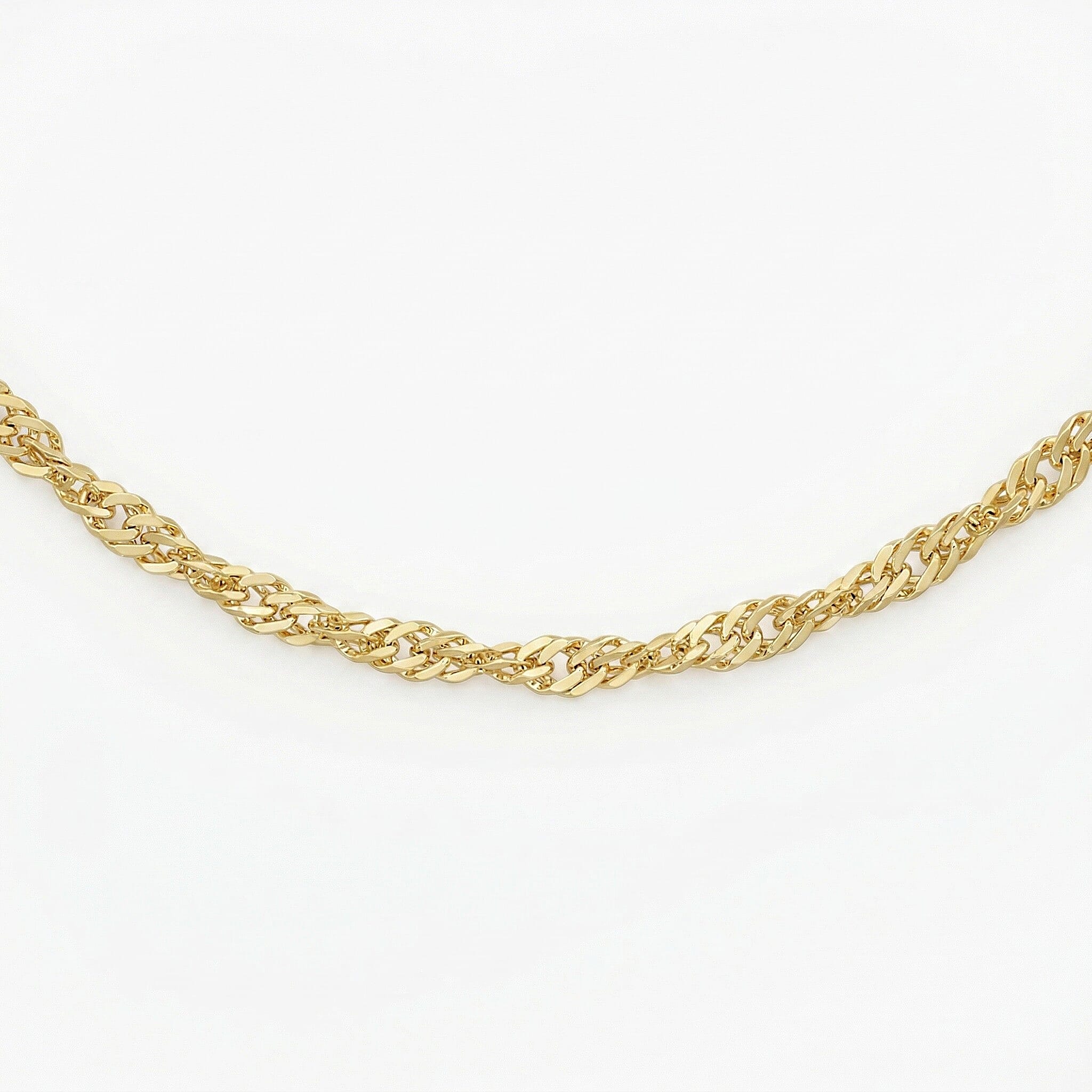 9K Yellow Gold  Chain (Size - 18),  Gold Wt. 0.92 Gms