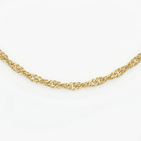 9K Yellow Gold  Chain (Size - 18),  Gold Wt. 0.92 Gms