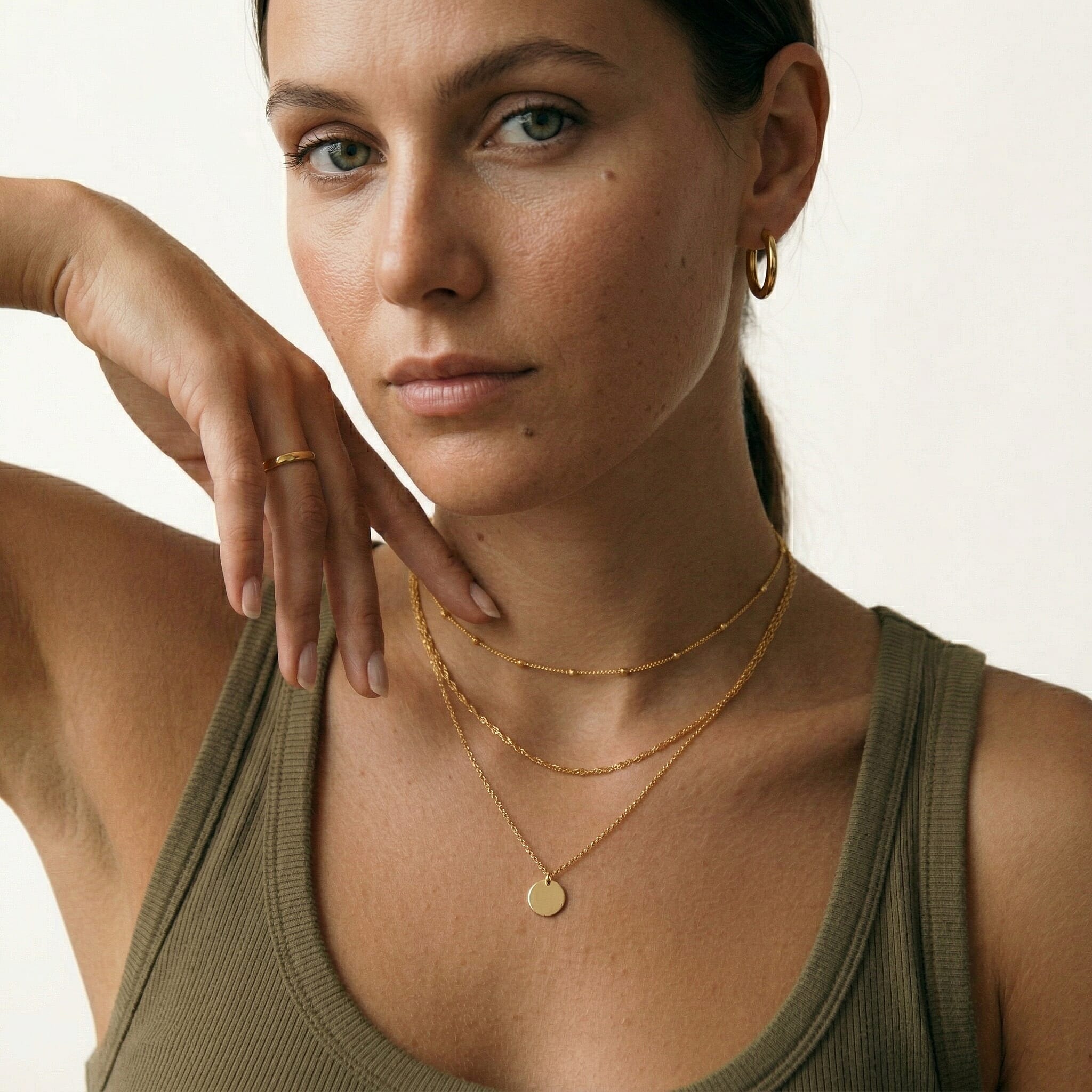 9K Yellow Gold  Chain (Size - 18),  Gold Wt. 0.92 Gms