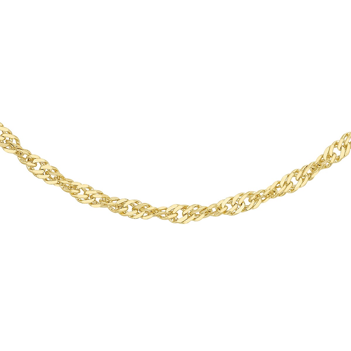 9K Yellow Gold  Chain (Size - 24),  Gold Wt. 1.2 Gms