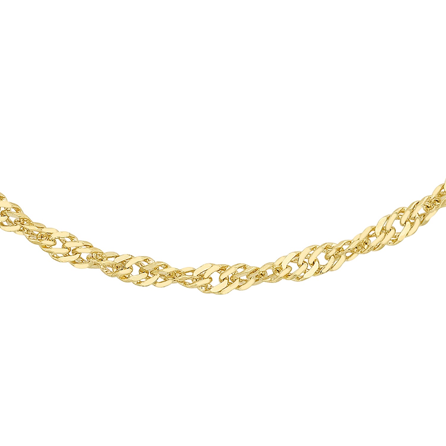 9K Yellow Gold  Chain (Size - 18),  Gold Wt. 1.8 Gms