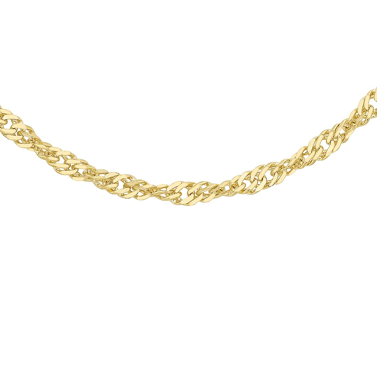9K Yellow Gold  Chain (Size - 18),  Gold Wt. 3.3 Gms