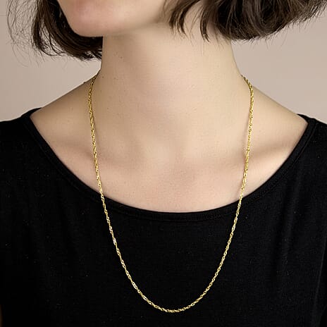 9K Yellow Gold  Chain (Size - 24),  Gold Wt. 4.4 Gms