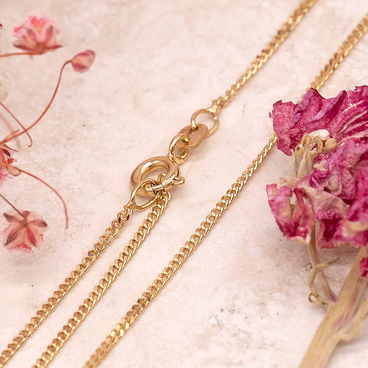 9K Yellow Gold  Chain (Size - 18),  Gold Wt. 1.9 Gms