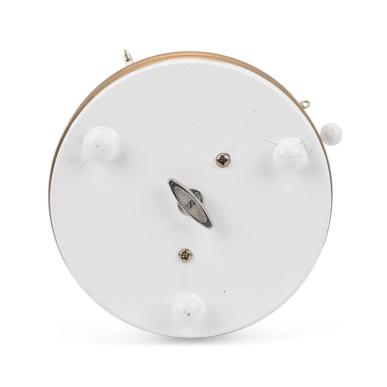 Rotating Christmas Tree Music Box with Figurines & Adorable Mini Hanging Ornaments - White 18x13cm