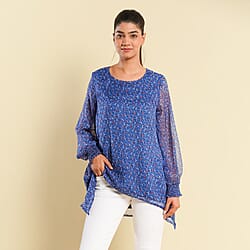 TAMSY Printed Top - Blue