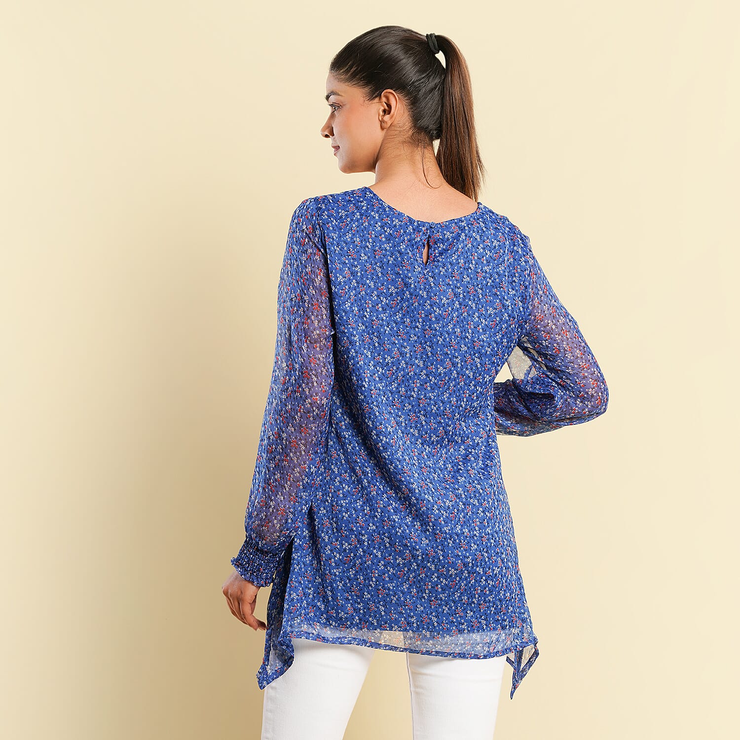 TAMSY Printed Top - Blue