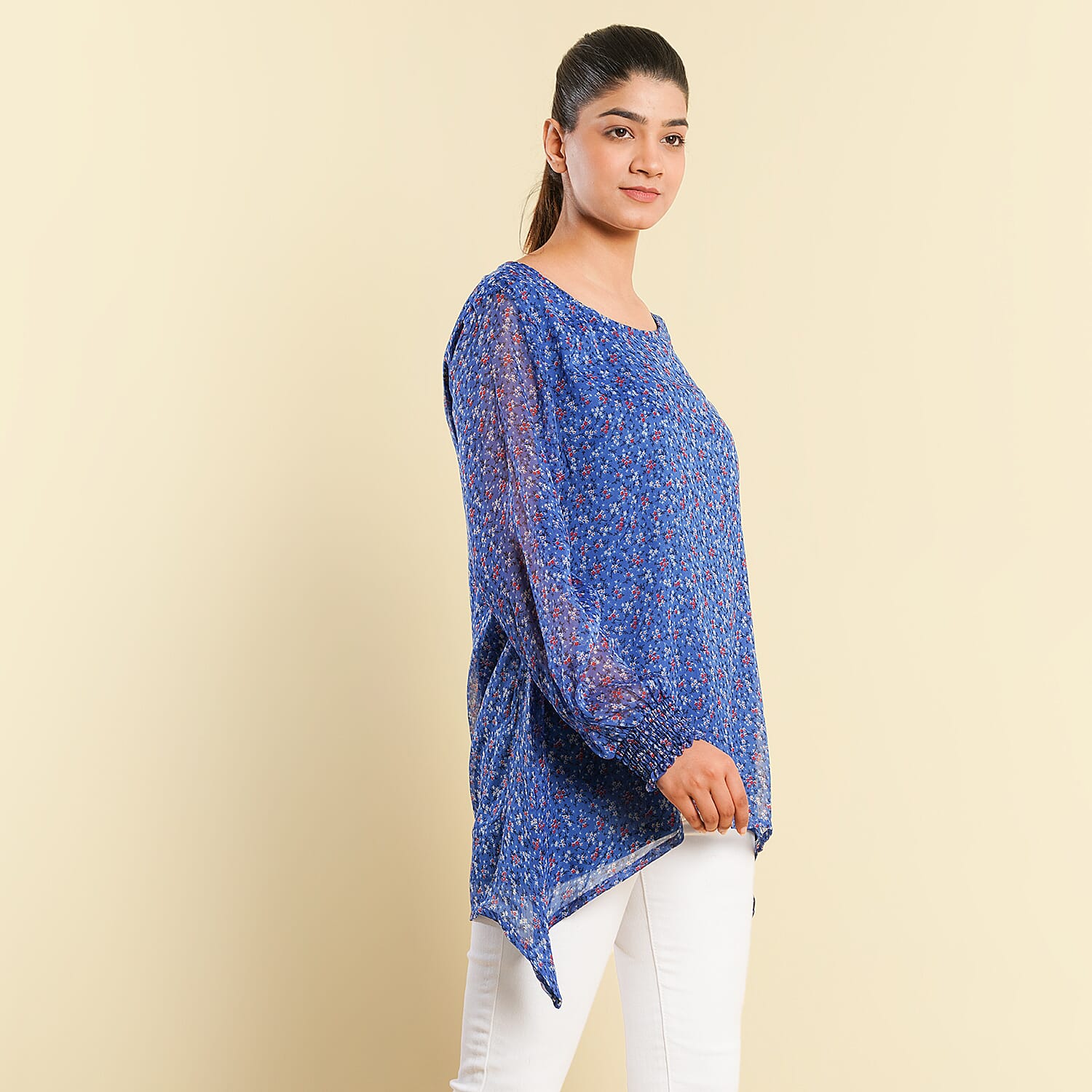 TAMSY Printed Top - Blue