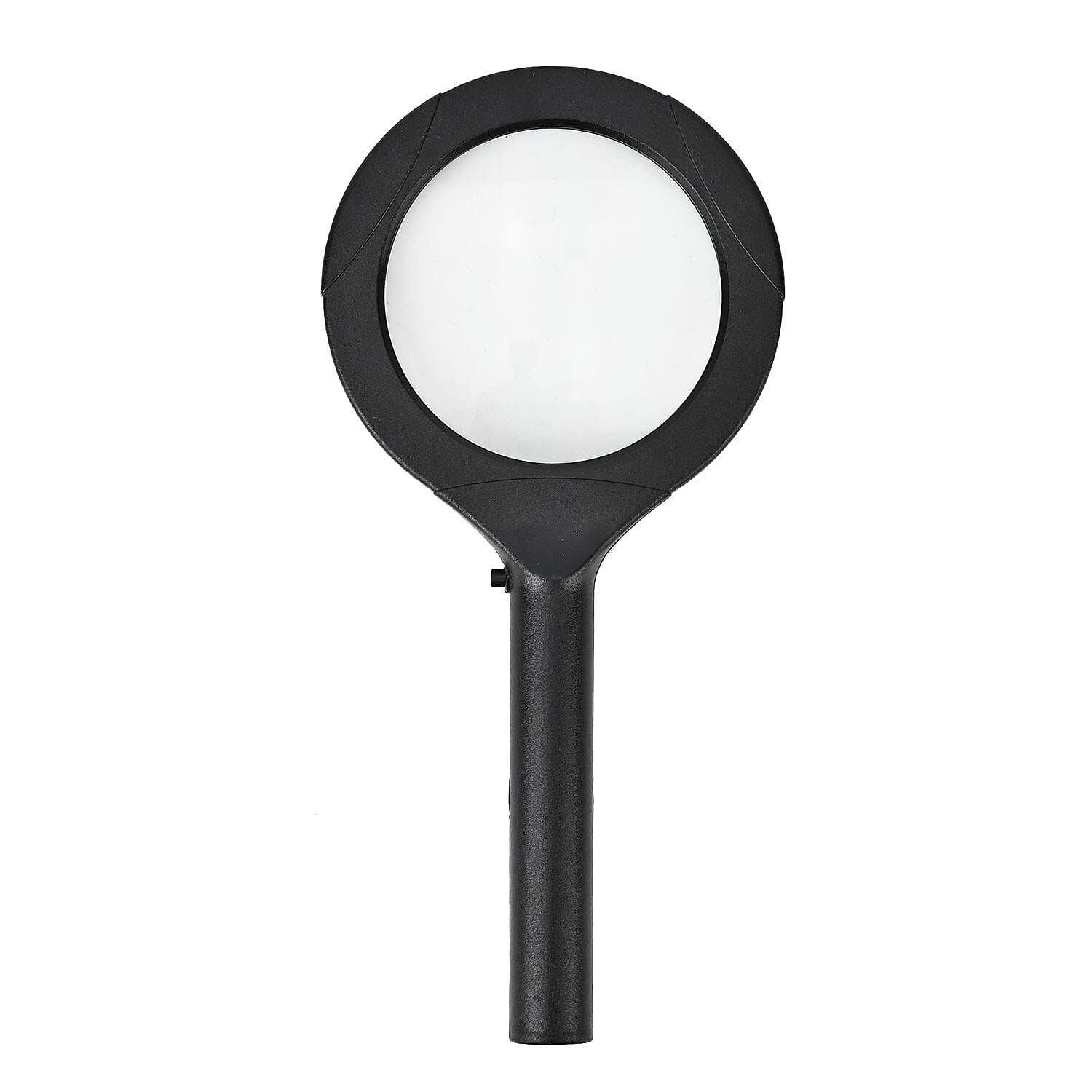 3 COB LED Powered Reading Magnifying Glass Lens 3X Reading (2 AA  Batteries, Not Incl.) - Black