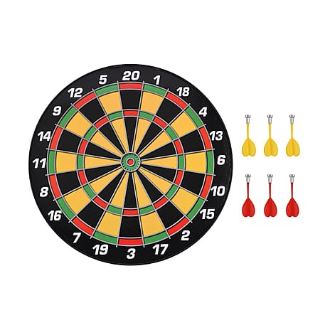 FunTime Magnetic Dartboard with 6pcs Magnetic Darts - Multi