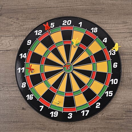 FunTime Magnetic Dartboard with 6pcs Magnetic Darts - Multi