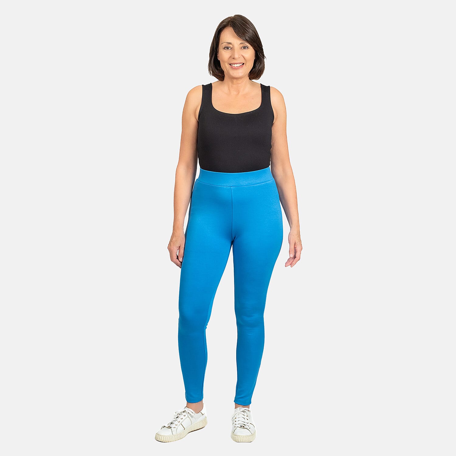 Brush Back Legging (Size L) - Blue