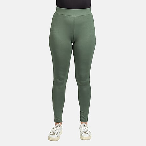 Brush Back Legging (Size XXL) - Khaki