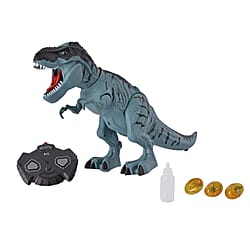 Remote Controlled Spray Laying Tyrannosaurus Rex with Projection - Brown -  (Requires 5AA Batteries - not Incld)