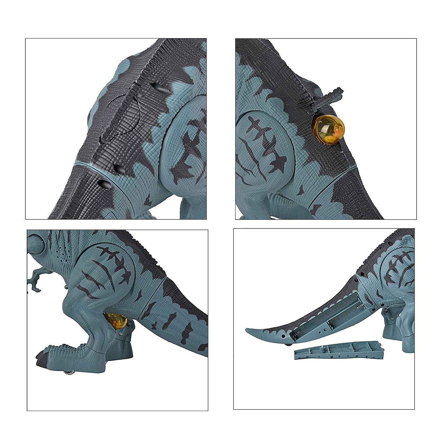 Remote Controlled Spray Laying Tyrannosaurus Rex with Projection - Blue