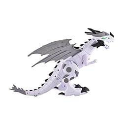 Mechanical Electric Walking Dinosaur with Wings - White