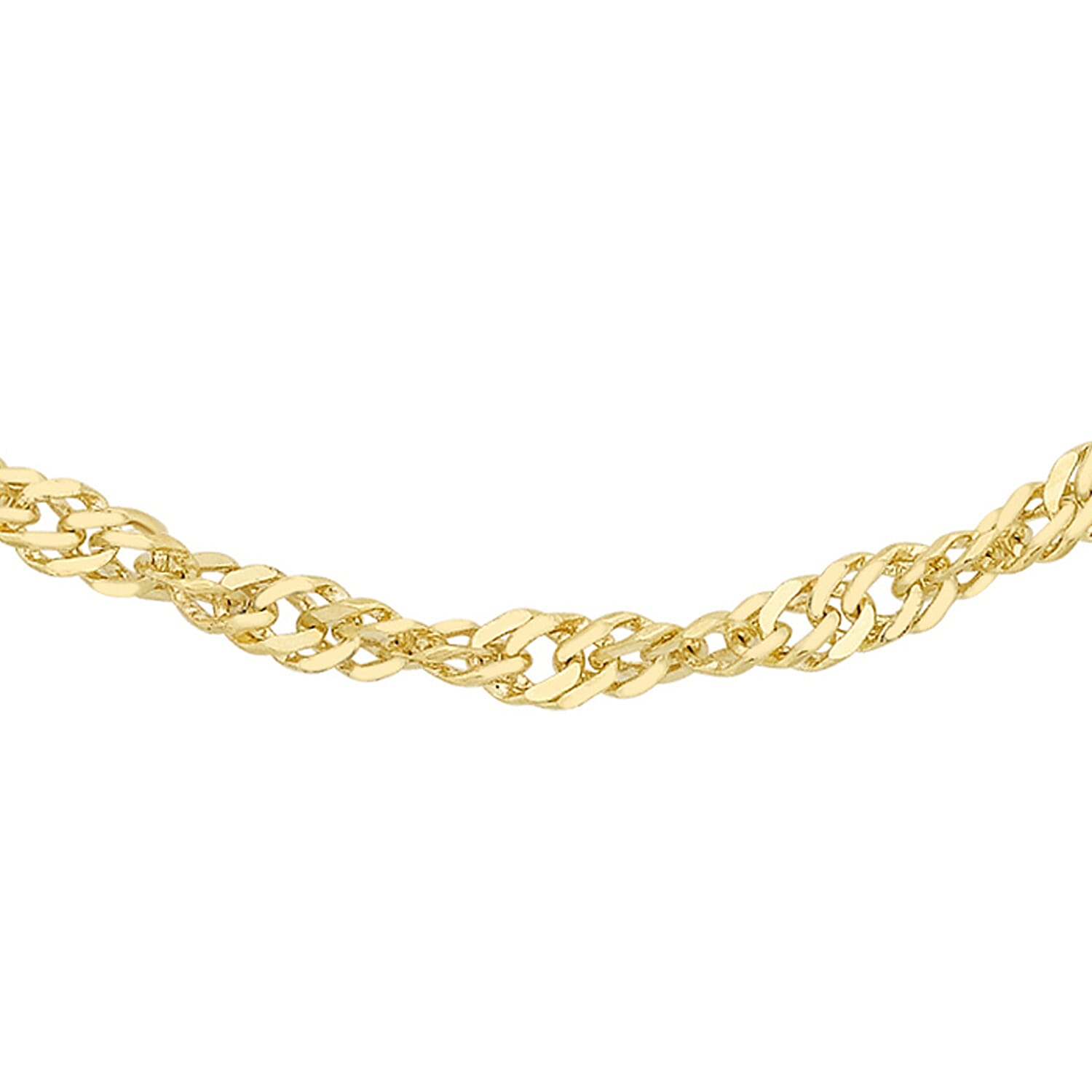 9K Yellow Gold  Chain (Size - 18),  Gold Wt. 0.62 Gms